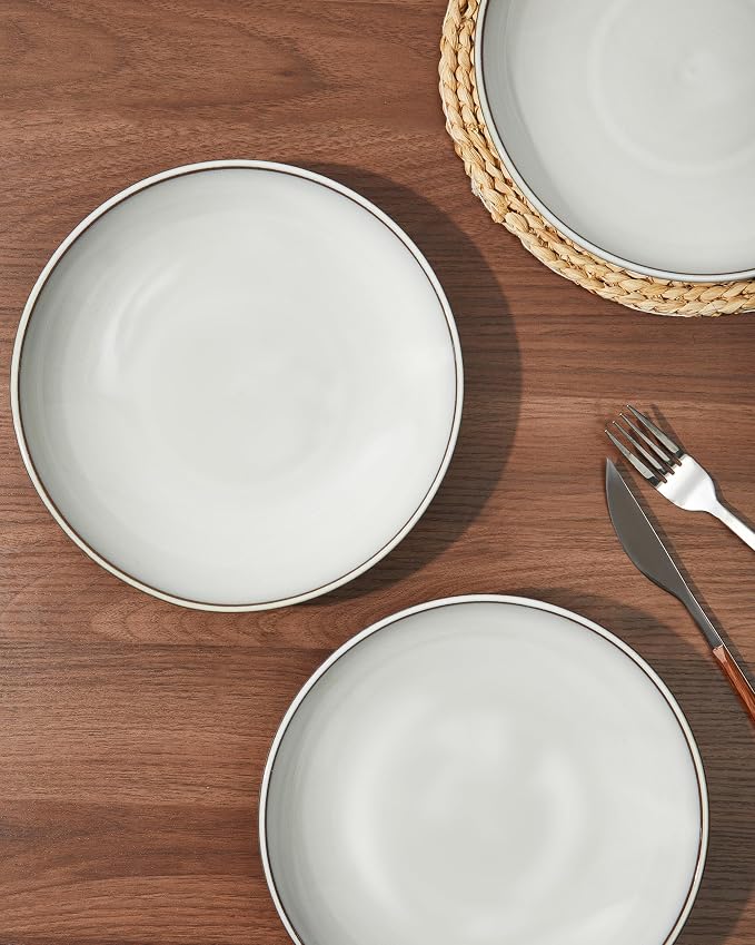 Pasta Bowls 30 oz, Terracotta Ceramic Plate Bowls - Image 6