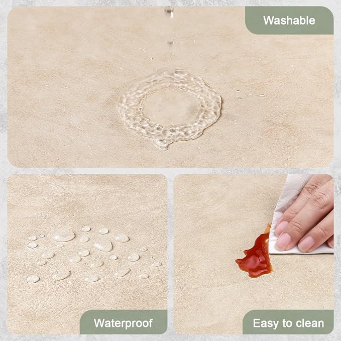 Vinyl Placemats Set of 4, Dual Sided Place Mats - Image 4