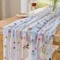 BINBE 1pcs Daisy Spring Table Runner Embroidery Gauze 10FT Florals Seasonal by BINBE
