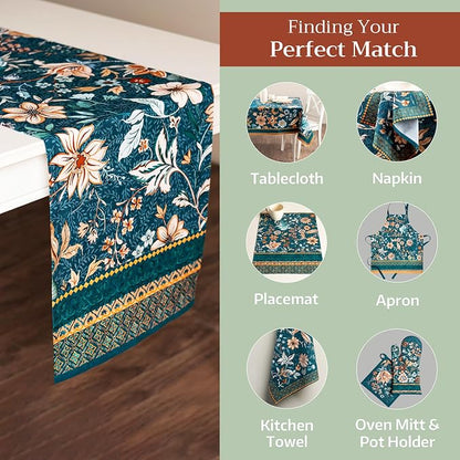 Maison d' Hermine Table Runner 100% Cotton 14.50" x 72" | Table Runners 72 - Image 5