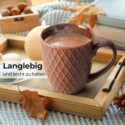 MIAMIO - Coffee Mugs Set of 6 - Palmanova Collection | Modern matte ceramic mug - Image 3