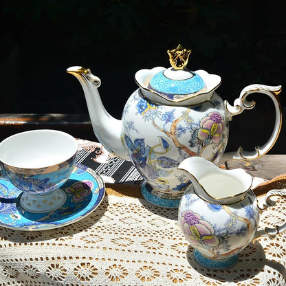 ACMLIFE Bone China Tea Cups, Tea Cup and Saucer Set - Image 9