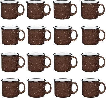 Set of 16 Ceramic Campfire Mugs – 15 Oz, Camping – Customizable by GiftsbyDesign