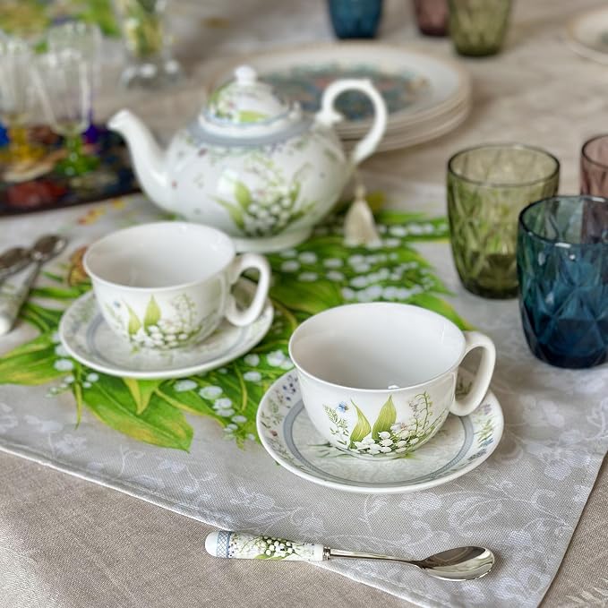 STP GOODS Bone China Tea/Coffee Cup and Saucer in Gift Box Tea Cup and Saucer - Image 6