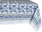 ATOSII Midnight Bloom 100% Cotton Spring Summer Tablecloth, Hand Block Print Rectangle Table Cover for Kitchen Dining Linen I Parties, Outdoors, Wedding, Easter I 72 X 108 Inches I 8 Seater