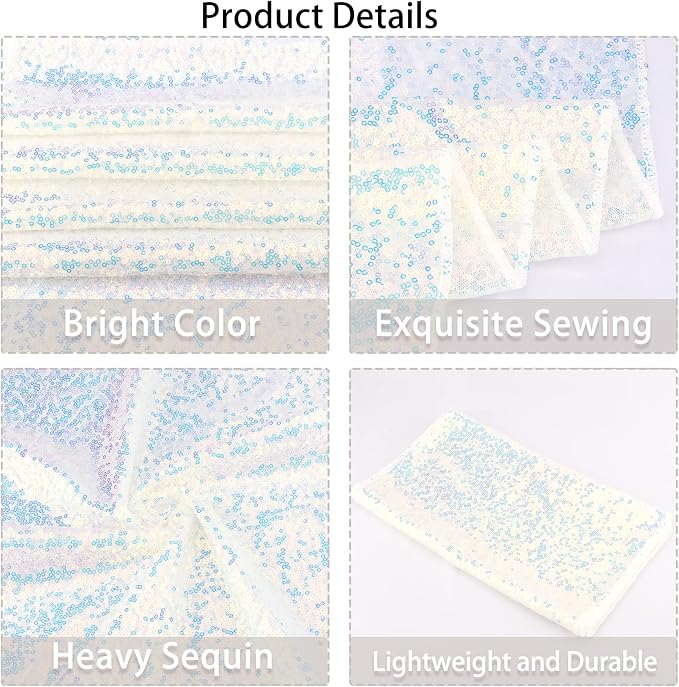 12 Packs Sequin Table Runner Glitter Dining Table Runner - Image 4