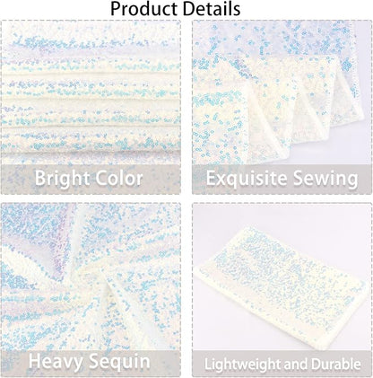 12 Packs Sequin Table Runner Glitter Dining Table Runner - Image 4