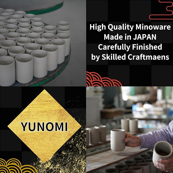 Japanese Tea Cups Sushi-Yunomi Mino Ware - Image 6