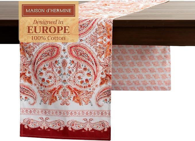 Maison d' Hermine Table Runner 100% Cotton 14.50" x 108" | Table Runners 108 by MaisondHermine