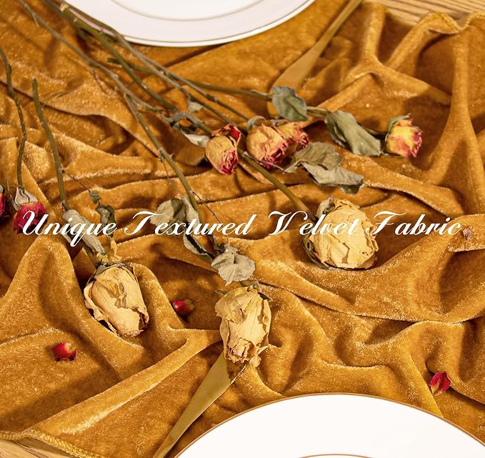 Velvet Table Runner 20 x 120 Inches 10ft Luxurious Thick Soft Velvet Christmas - Image 4