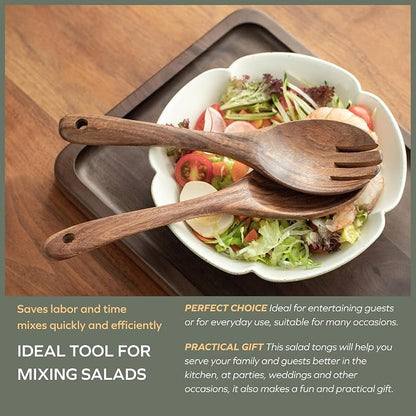 Muso Wood Acacia Salad Servers - Image 5