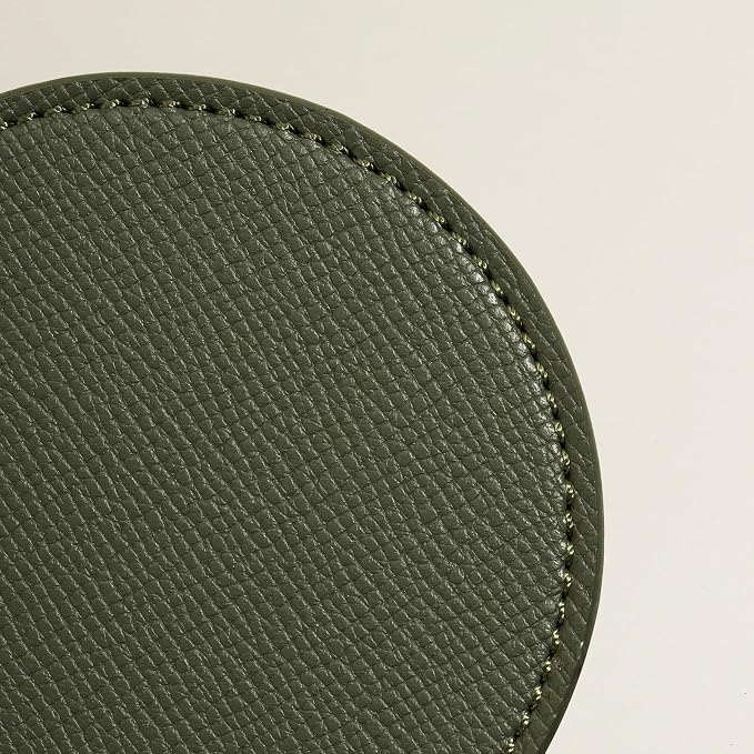 OLETHA Aesthetic Round Drink Coasters, dining tables & office desks; wipe clean - Image 3