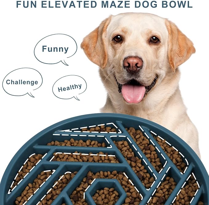 TOBYTO Slow Feeder Dog Bowls Large Medium Breed, Anti-Choking Slow Eating Dog - Image 3