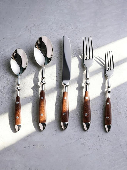 Silverware Set for 4 Classic 20 Piece Flatware Set Elegant 18/10 Stainless by TWEESilverwareSet