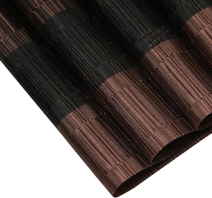 SHACOS Placemats Set of 6 Woven Vinyl Place Mats - Image 6