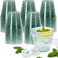 50 Pack 9oz Transparent Green Plastic Cups, Fancy Disposable Cocktail Cup | by Unknown
