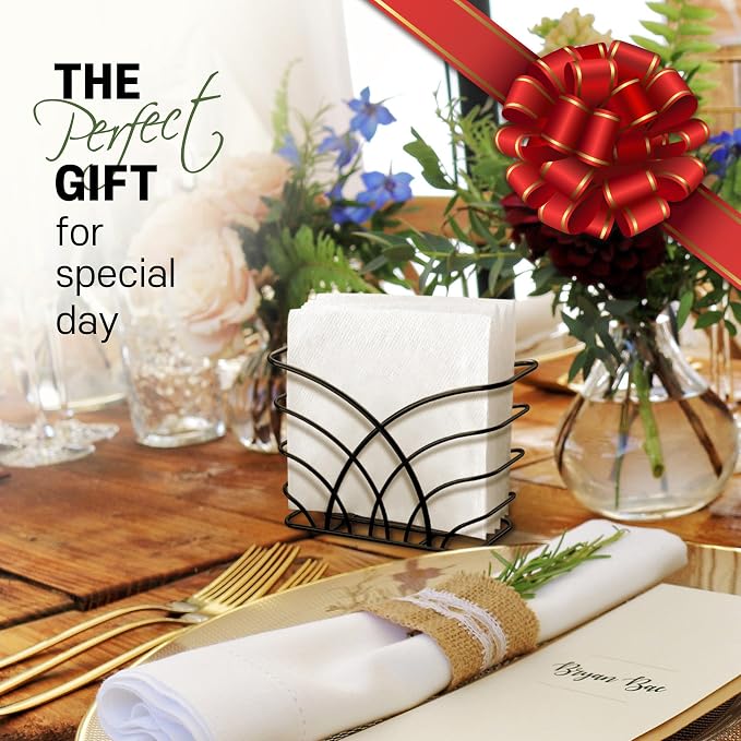 Napkin Holder for Table, Lunch Napkins & Table Decor - Image 6
