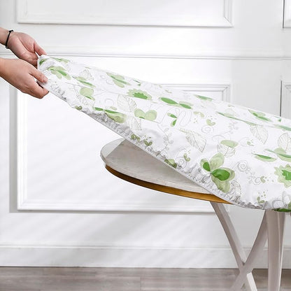 Walrus Round Vinyl Fitted Tablecloth with Flannel Backing Elastic Edge Design Table Cover Waterproof Oil-Proof PVC Table Cloth Stain-Resistant Best for 45"-56" Round