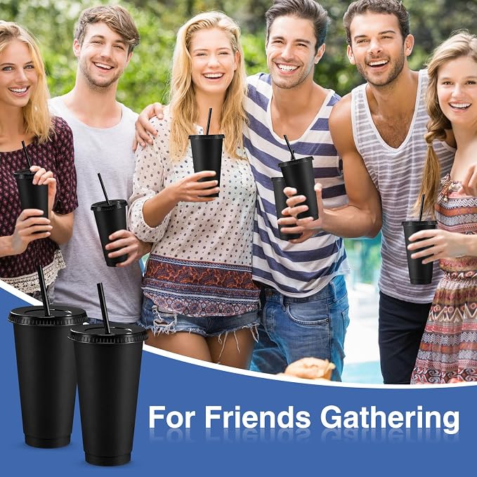 Amyhill 12 Pcs Reusable Plastic Cup - Image 6