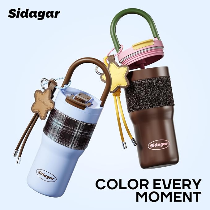 25oz Insulated Tumbler Ceramic Stainless Steel Water Bottle, Leak Proof - Image 7