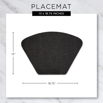 DII PVC Tabletop Collection Woven Indoor/Outdoor, Wedge Placemat Set, 6 Piece - Image 6