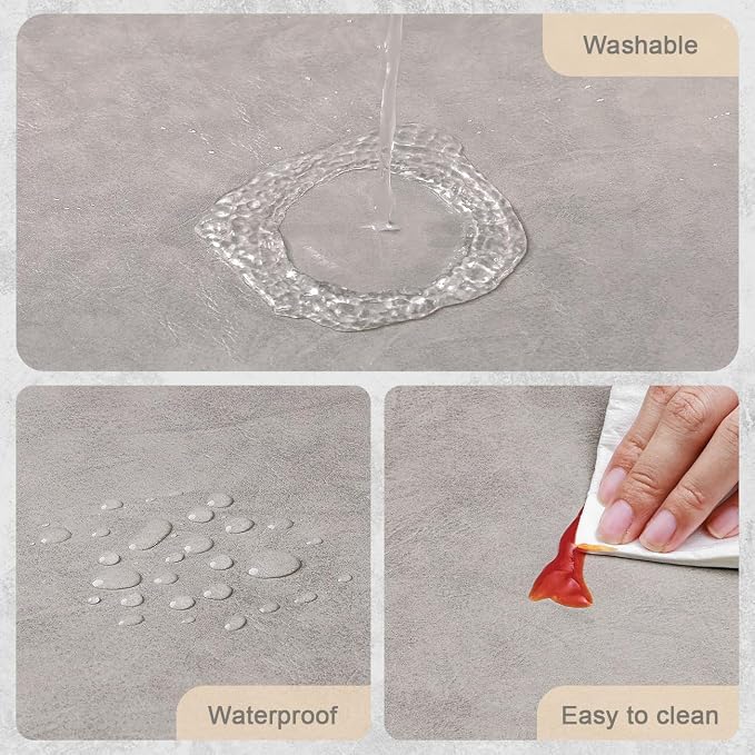Vinyl Placemats Set of 4, Dual Sided Place Mats - Image 4