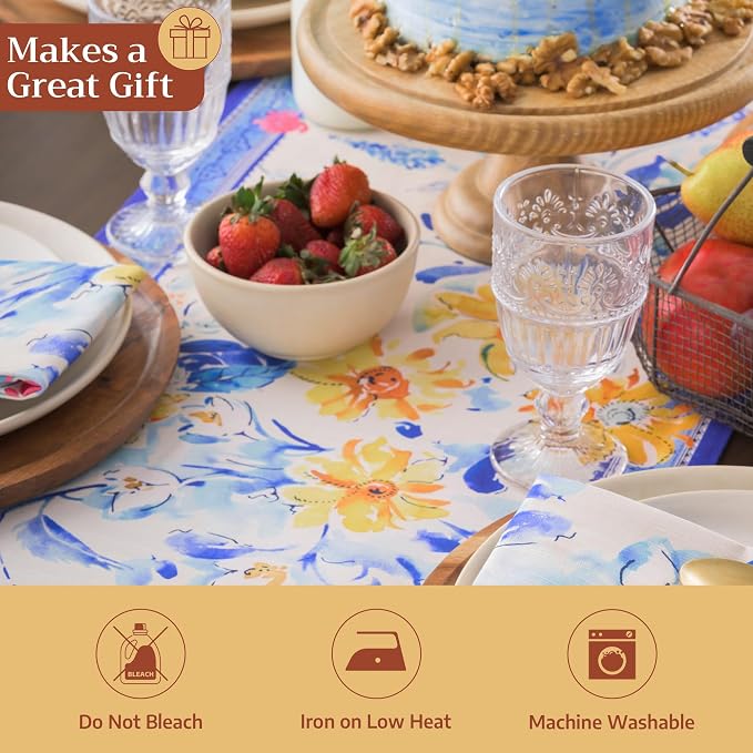 Maison d' Hermine Table Runner 100% Cotton 14.50" x 108" | Table Runners 108 - Image 5