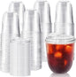 100 Pack 12 oz Clear Plastic Iced Coffee Cups by Alaeseje