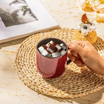 LERATIO Ceramic Coffee Mugs Set of 6, 12oz Handmade Coffee Mugs Set | Large - Image 6