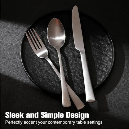 Silverware Set for 8, 40-Piece 18/10 Stainless Steel Flatware Set, Forged - Image 5