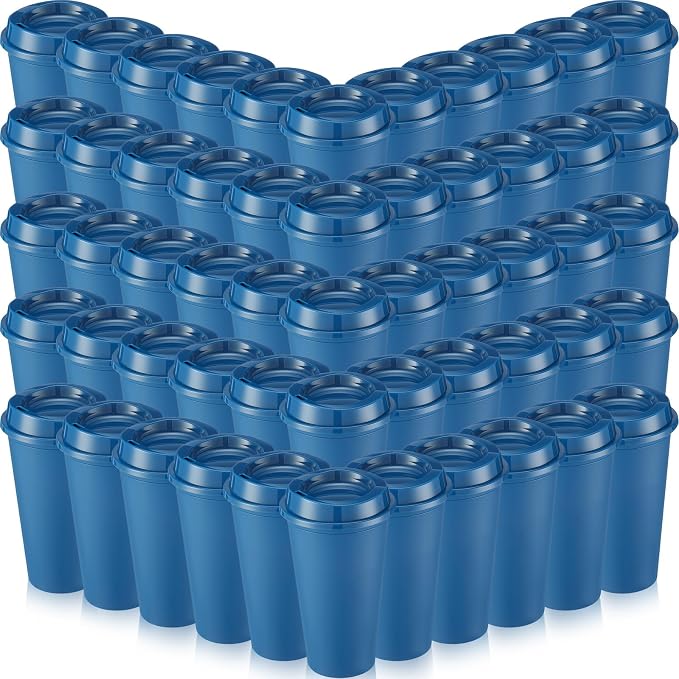 Honeydak 66 Pack 16 oz Reusable Coffee Cups by Honeydak