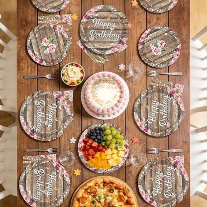 96 Pcs Wooden Birthday Party Decorations - Image 8