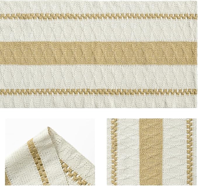 Artoid Mode Burlap Brown Rustic Woven Table Runner 12x60 Inch | Holiday - Image 6