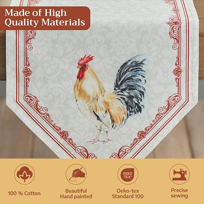 Maison d' Hermine Table Runner 100% Cotton 14.50" x 72" | Table Runners 72 - Image 3