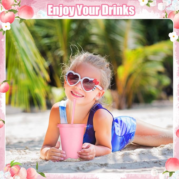 24 Pcs Plastic Tumblers with Lids and Straws, Reusable Cups with Lids Plastic - Image 6