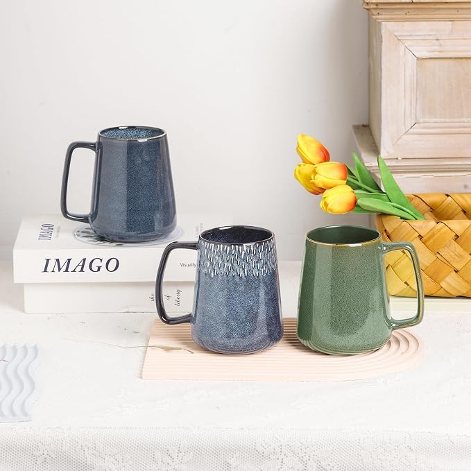 Large Ceramics Coffee Mugs, 24 OZ, - Image 7