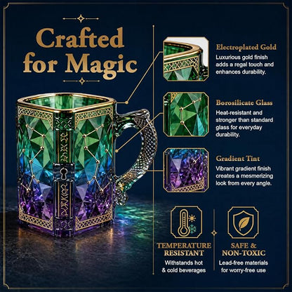FACE N FACE Zodiac Glass Mug, 8 oz Celestial Constellation Coffee & Tea Cup - Image 4