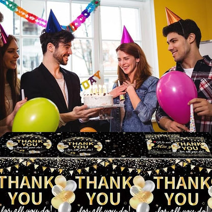 41Pcs Black Gold Thank You Decorations Thank You - Image 6