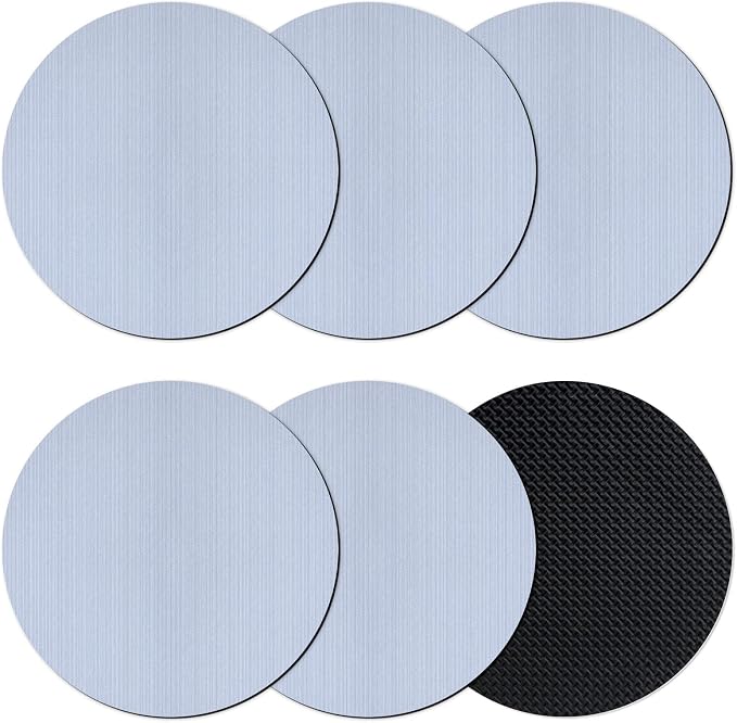 Farmhouse Blue Thin Lines Coasters Set of 6, Absorbent Coasters by Unknown
