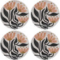 Karma, 8.75 inches Melamine Salad Plates Set of 4, Reusable Dishwasher Safe by KarmaGifts