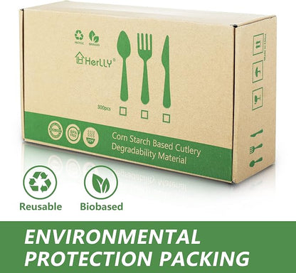 Compostable Forks, 300 Disposable Forks - Image 3