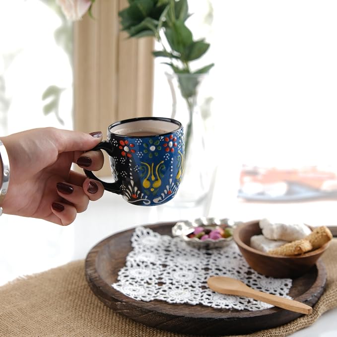 Espresso Cups Set of 2 | 4 oz Small Espresso Cups | Turkish Tea Cups | - Image 9