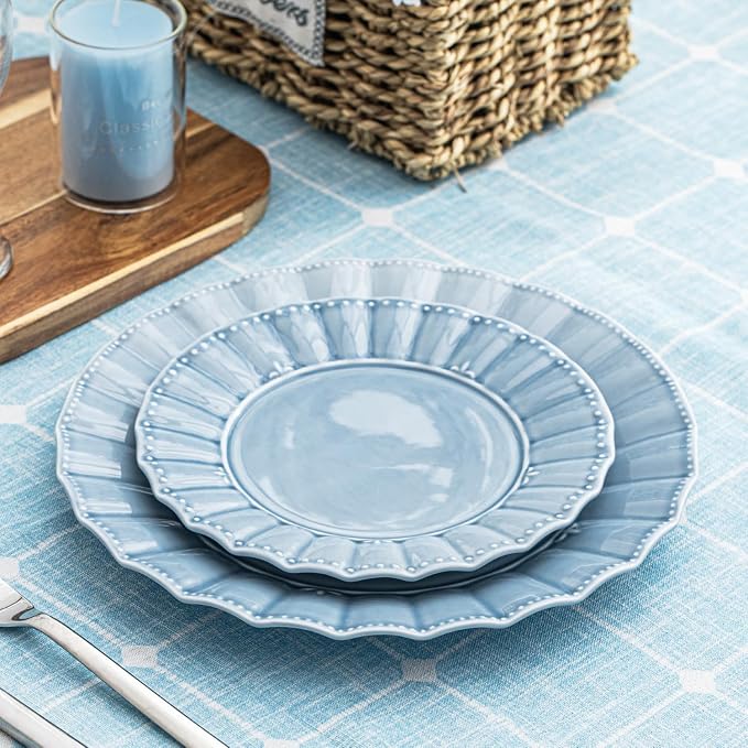 HOMBENE Blue Porcelain Fruit Bowls, 4.7 Inch Serving Bowls, Ice Cream Bowl - Image 6