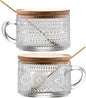 Gezzeny Vintage Glass Coffee Mugs by Gezzeny