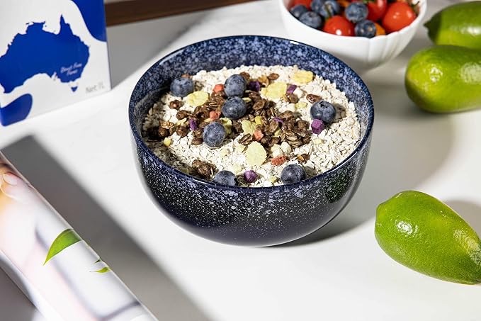 S&Q'S CERAMICS Bowl Set of 4, 36 Ounce Kitchen Bowls - Image 3