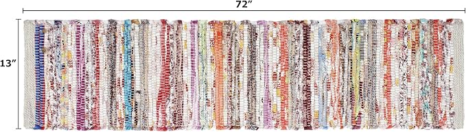 COTTON CRAFT Woven Chindi Table Runner - Image 3
