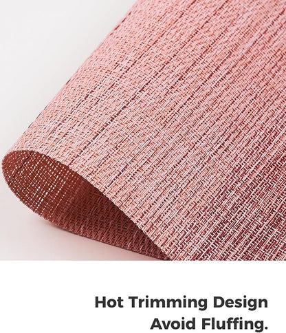 Leetaltree Gradient Pink Woven Placemats Set of 4 - Image 4