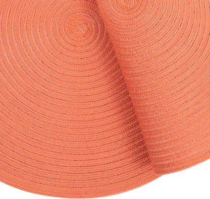 SHACOS Round Braided Placemats Set of 6 Washable Cotton Polyester Round - Image 4