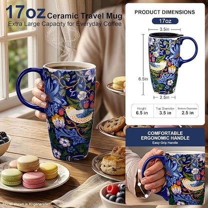 Topadorn 17oz Ceramic Travel Mug - Image 2