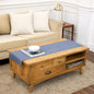 Solino Home 100% Pure Linen Table Runner Chambray Indigo, Athena 14 x 48 in | by SolinoHome